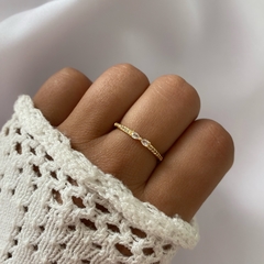 Anillo Acero Dorado (cod 17961) - comprar online