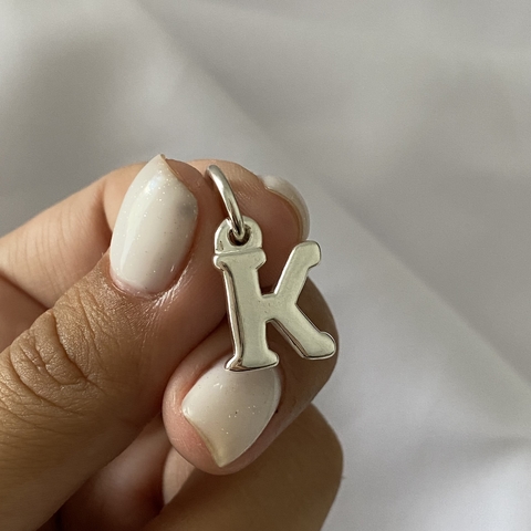 DIJE PLATA INICIAL LETRA "K" (cod 18987) - comprar online