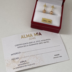 Aros oro 18k par (cod 19072) - comprar online