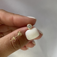 Aros oro 18k Par (cod 19074)