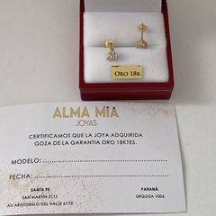 Aros oro 18k par (cod 19075) - comprar online