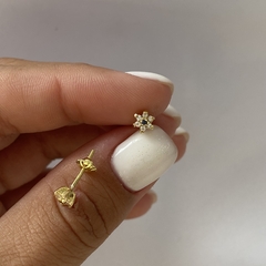 Aros oro 18k Par (cod 19077)