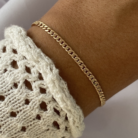 Pulsera oro 18k 18cm (cod 19081)