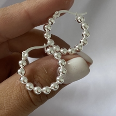 Argollas acero blanco 20mm par (cod 19137)