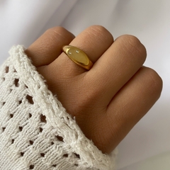 Anillo acero dorado (cod 19139)