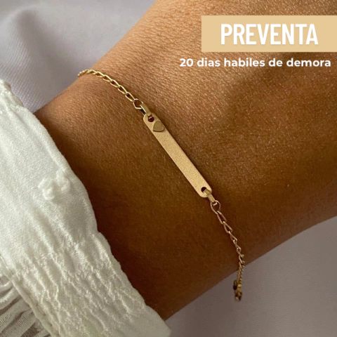 Pulsera Oro 18k 12 a 14cm bebe / nena PREVENTA (cod 22286) - comprar online