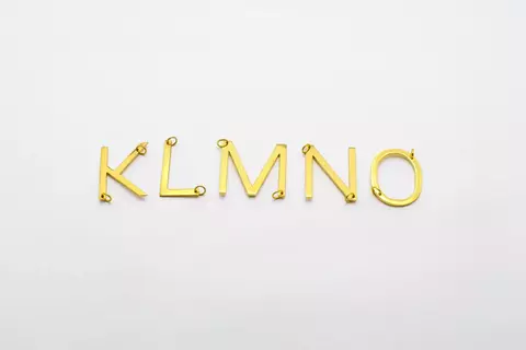 MAXI LETRAS DORADAS K_L_M_N_O