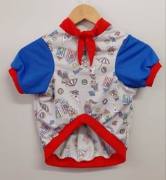 Pijama meia malha curto com lenço
