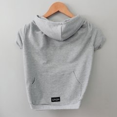 Moletom apeluciado cinza mescla