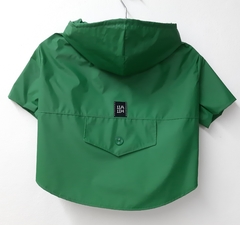 Capa de chuva verde