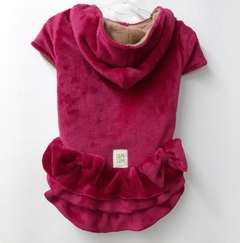 Vestido de plush duplo pink