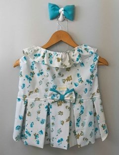 Vestido Floral Azul. Escolha seu tamanho.