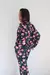 Pijama camisero modal hojas y flores en internet