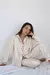 Pijama camisero saten champagne - comprar online