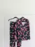 Pijama camisero modal hojas y flores - tienda online