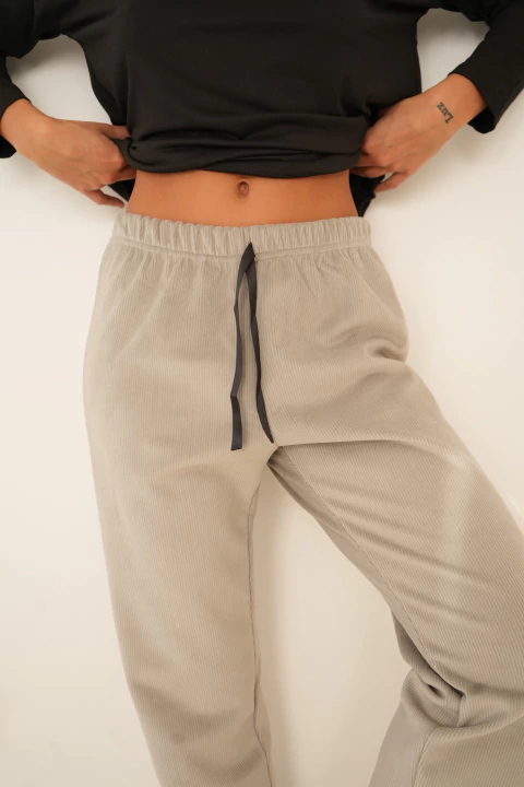 Pants Plush Gris - comprar online