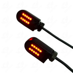 Mini Seta Led Traseira - Três funções (seta, lanterna e luz de freio). na internet
