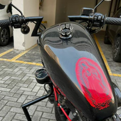 Imagem do Relocador de Velocímetro Com Luzes M1 - Harley Davidson Sportster 883/1200