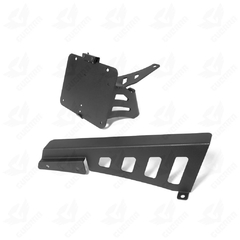 Kit Suporte Placa Lateral + Capa de Correia - Harley Davidson Softail FXDR