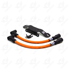 Kit Relocador De Bobina Para Carburada + Cabos de vela 10mm - Sportster - Guerra Custom Design