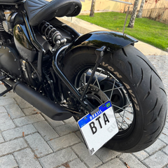 Suporte de Placa Lateral - Triumph Bonneville Bobber - Guerra Custom Design