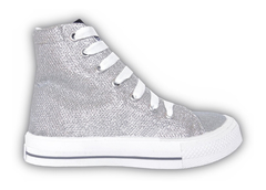 Bota Glitter Con Puntera Y Cordones Riga