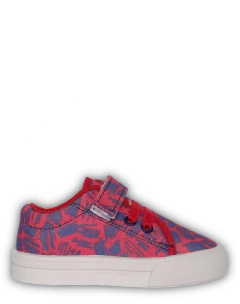 Zapatilla Tela Estampada Con Abrojo Y Elástico Rigazio