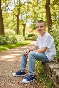 Imagen de Zapatilla De Lona Con Puntera Y Abrojo Rigazio®