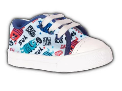 Zapatilla Microfibra Estampada Con Cordones Rigazio - comprar online