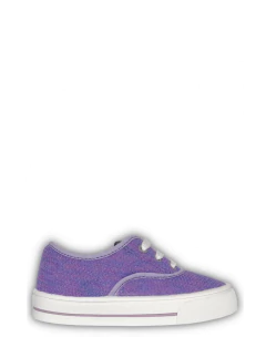 Zapatilla Inglesa Tela Con Glitter Y Cordones - comprar online