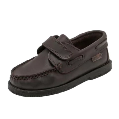 Zapato Náutico Cuero Colegial Rigazio Con Abrojo - comprar online