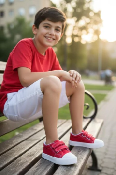 Imagen de Zapatilla De Lona Con Puntera Y Abrojo Rigazio®