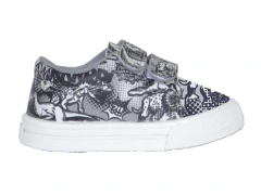Zapatillas De Ecocuero Estampado Con Abrojo Rigazio® - RIGAZIO