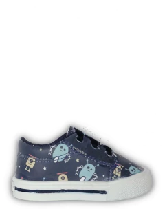 Zapatillas De Ecocuero Estampado Rigazio Con Cordones