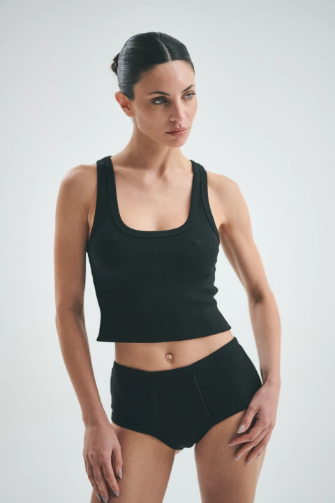 Musculosa Chill Out Negro - comprar online