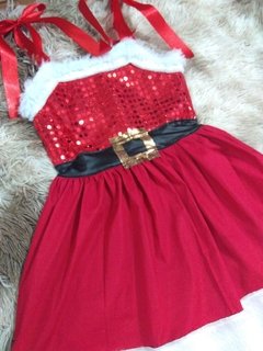 Vestido Mamãe Noel Brilho - comprar online