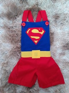 Jardineira Fantasia Superman