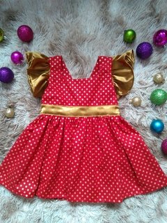 Vestido Natal Gold
