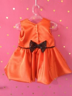 Vestido Abóbora + Faixa de Cabelo - comprar online
