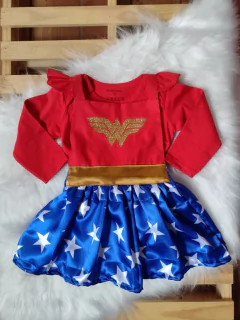 Kit Pai e Filha Superman e Mulher Maravilha - loja online