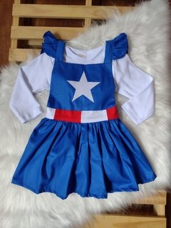 Kit Pai e Filha Capitão América - LaLa & TomTom