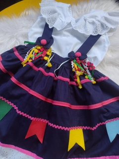 Salopete Junino Azul & Pink - comprar online