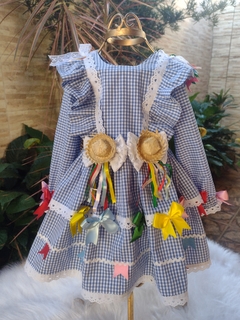 Vestido Junino Xadrez