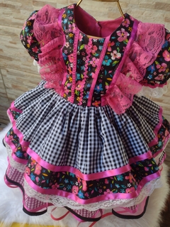 Vestido Junino Black Floral - comprar online