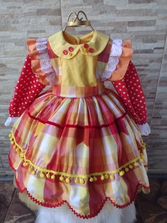 Vestido Junino Solar (manga longa)