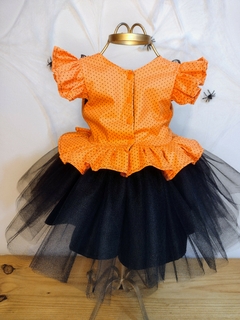 Vestido Bruxinha Laranja - LaLa & TomTom