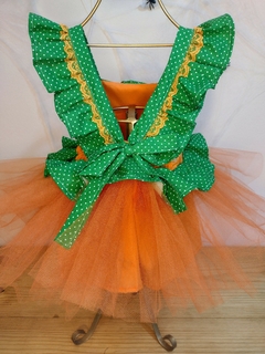 Vestido Abóbora de Halloween na internet