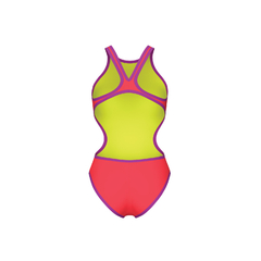 ENTERIZA NATACIÓN ARENA ONE BIGLOGO MUJER MAXLIFE ECO BRIGHT CORAL PURPLE (990)