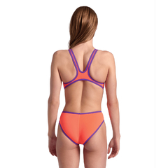 ENTERIZA NATACIÓN ARENA ONE BIGLOGO MUJER MAXLIFE ECO BRIGHT CORAL PURPLE (990) - comprar online