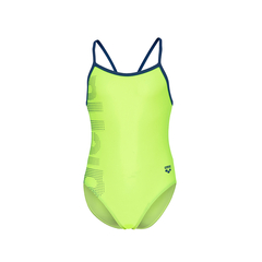 MALLA ENTERIZA NATACIÓN ARENA INFANTIL LOGO KIDS SOFT GREEN NAVY (470)